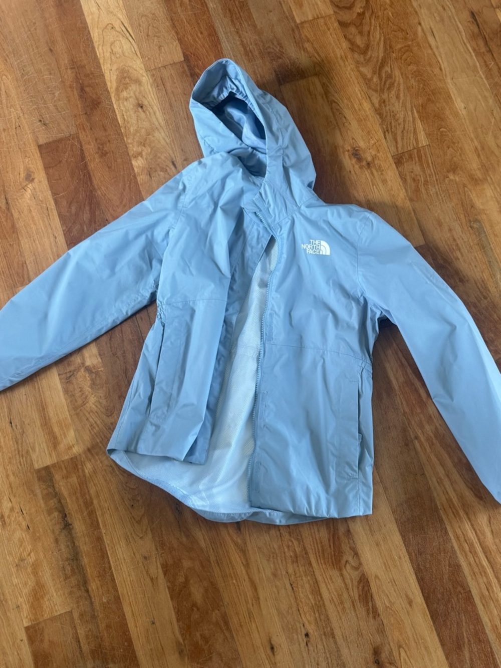 The North Face Kids Pale Blue Hooded Raincoat